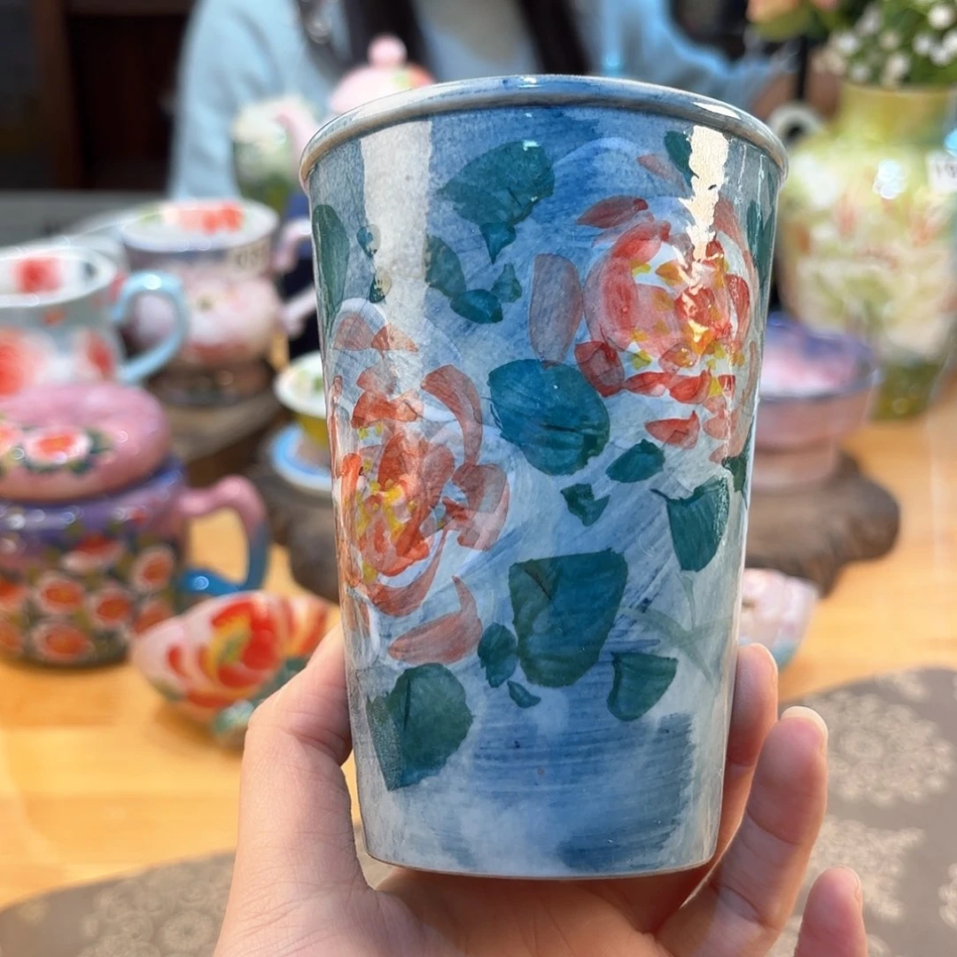 景德镇手绘高温釉下彩陶瓷茶具