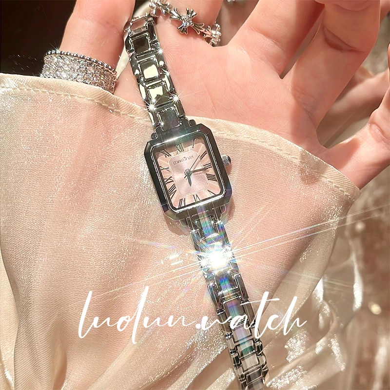 【萝伦】新款品牌女士艺术女表洋气百搭轻奢小众女石英腕表685