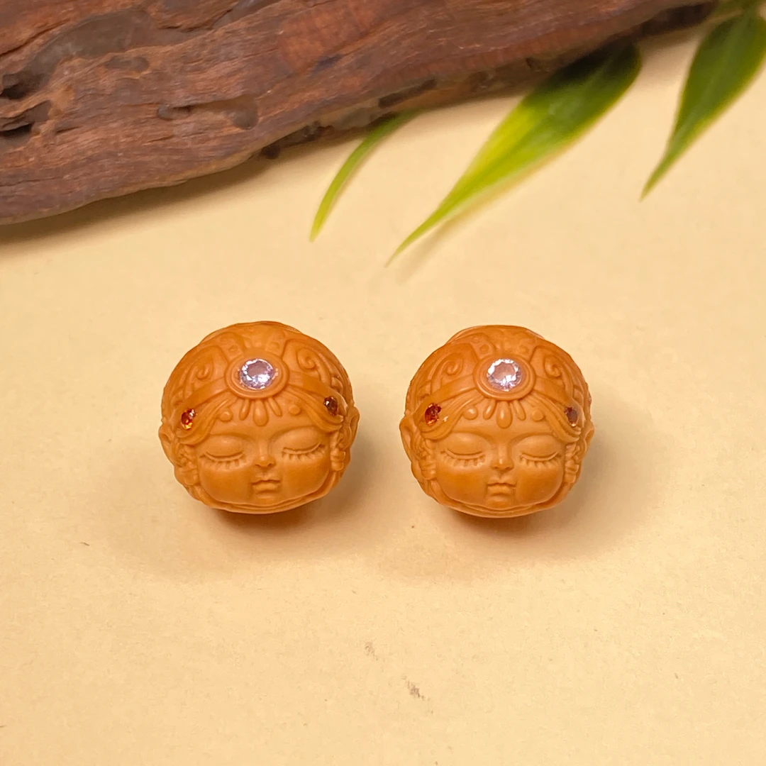 【铭记珠宝】猴头核桃单珠10-DM220H287【多样性发一件】带挂饰绳