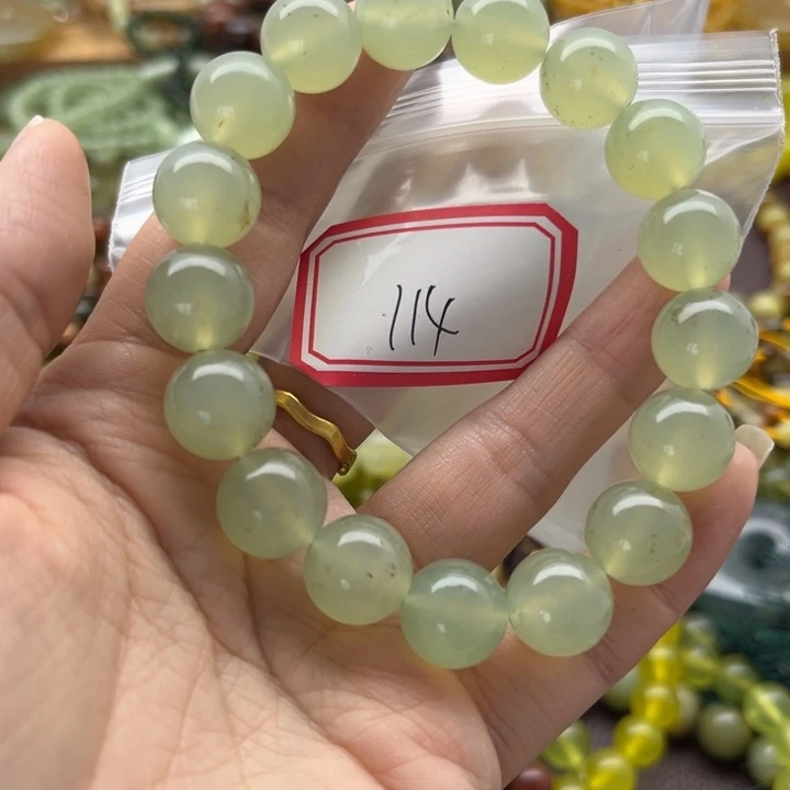 蛇纹石玉未镶嵌手链