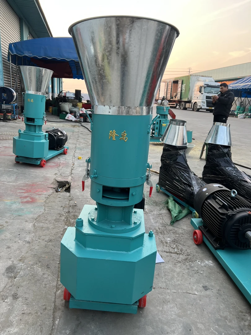 隆禹机械 轮转280型颗粒机压轮转颗粒机永不堵磨盘养殖牛羊制粒机