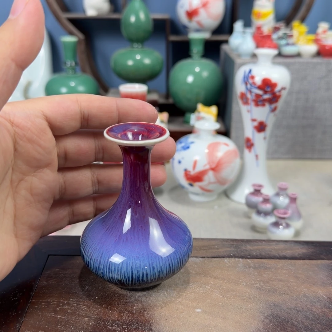 陶瓷手工小花器摆件