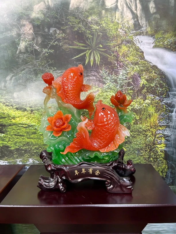 年年有余鱼摆件客厅电视柜家用创意摆件客厅