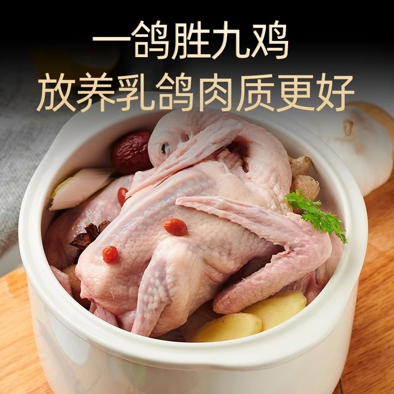 【顺丰包邮】农家散养土鸽子 杂粮散养 新鲜现杀 带内脏急冻锁鲜