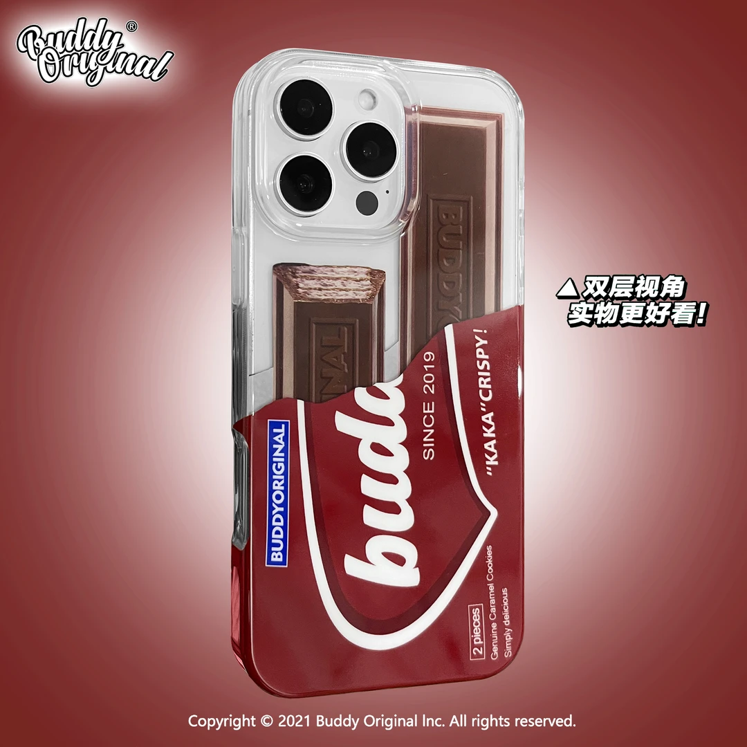 BUDDY原创可可脆棒适用iphone16promax手机壳苹果15pro新款14/13