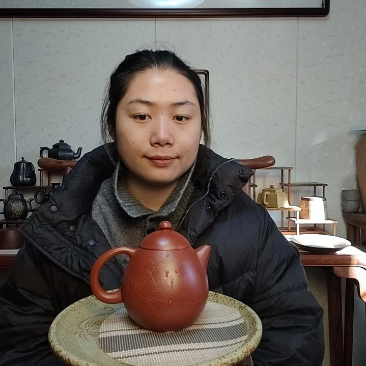 茶壶朱泥龙蛋300毫升大红袍