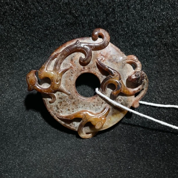 臻藏（8a）和田玉螭龙玉壁2506260016