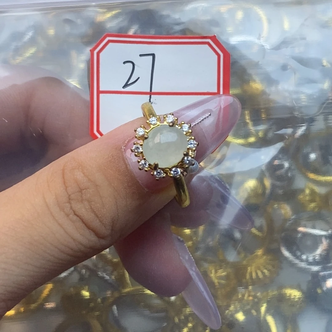 翡翠戒指合金翡翠首饰
