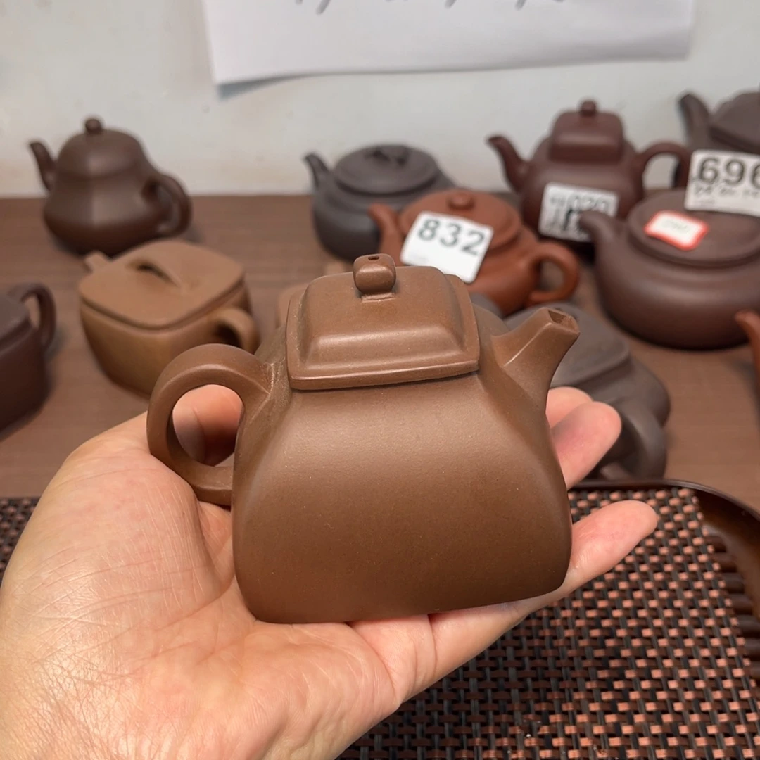 茶壶紫砂四方坦然140毫升