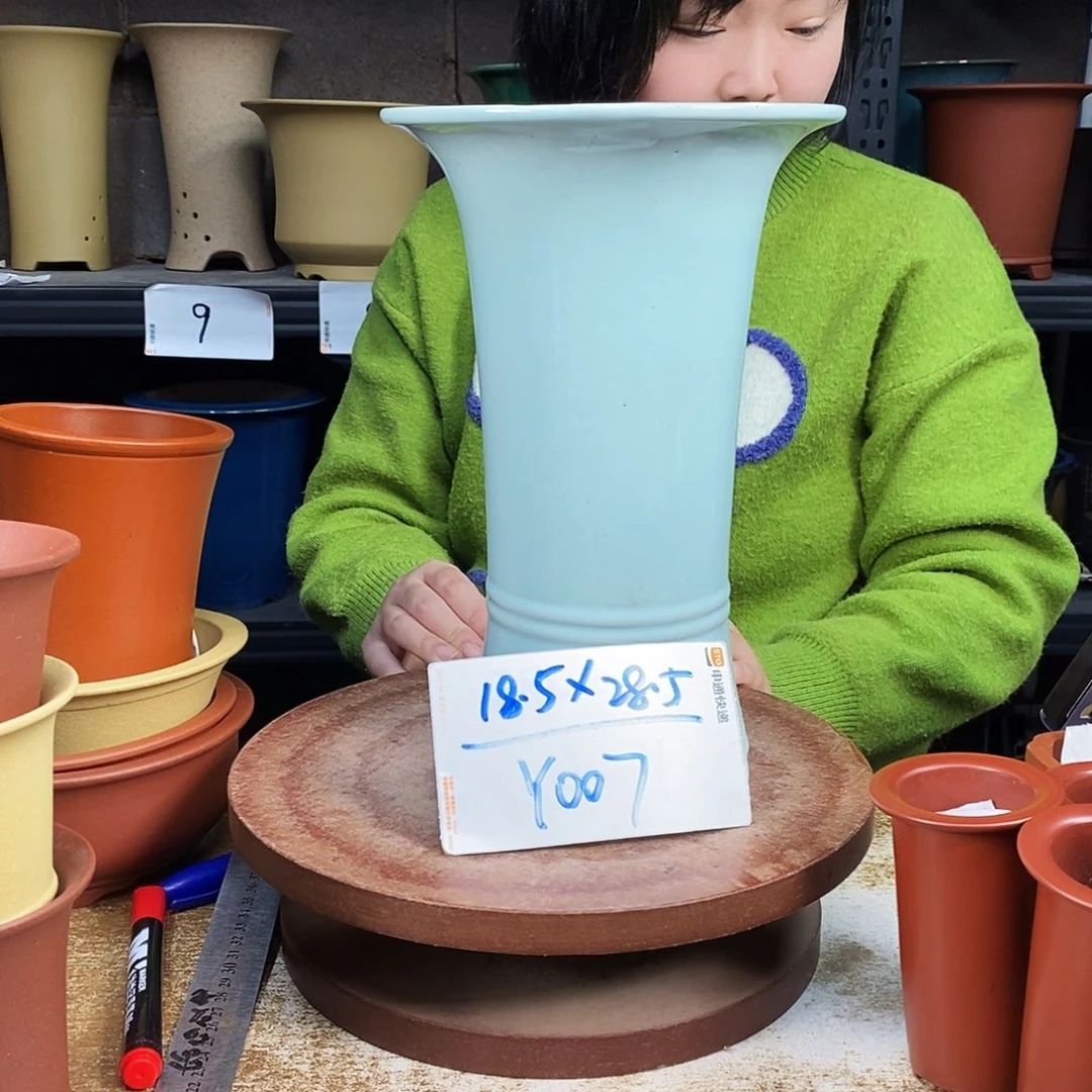 紫砂紫砂花盆一只Y007