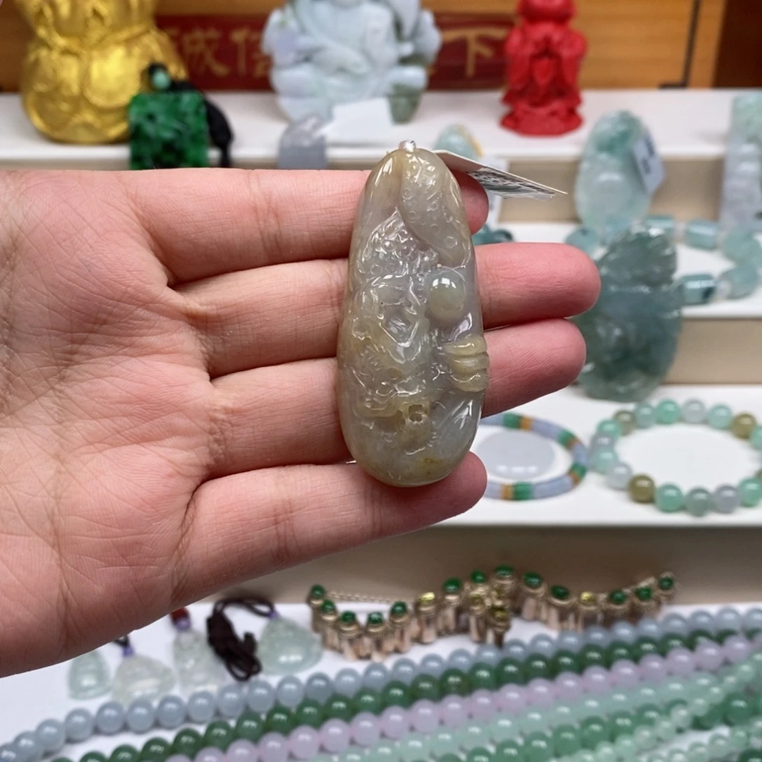 翡翠未镶嵌耳饰翡翠