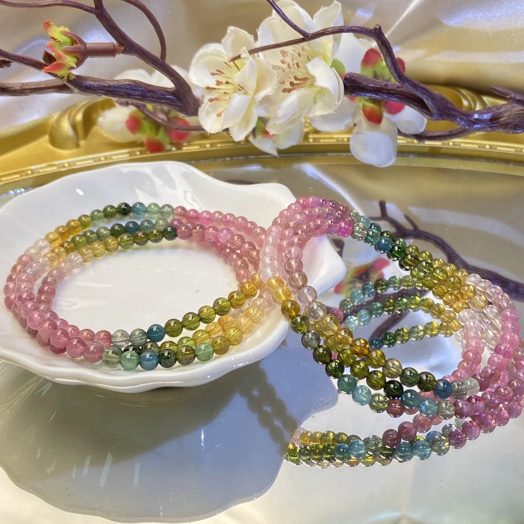 【星浩好物】碧玺多圈手串 QT144H4891【多样性发一件】4mm