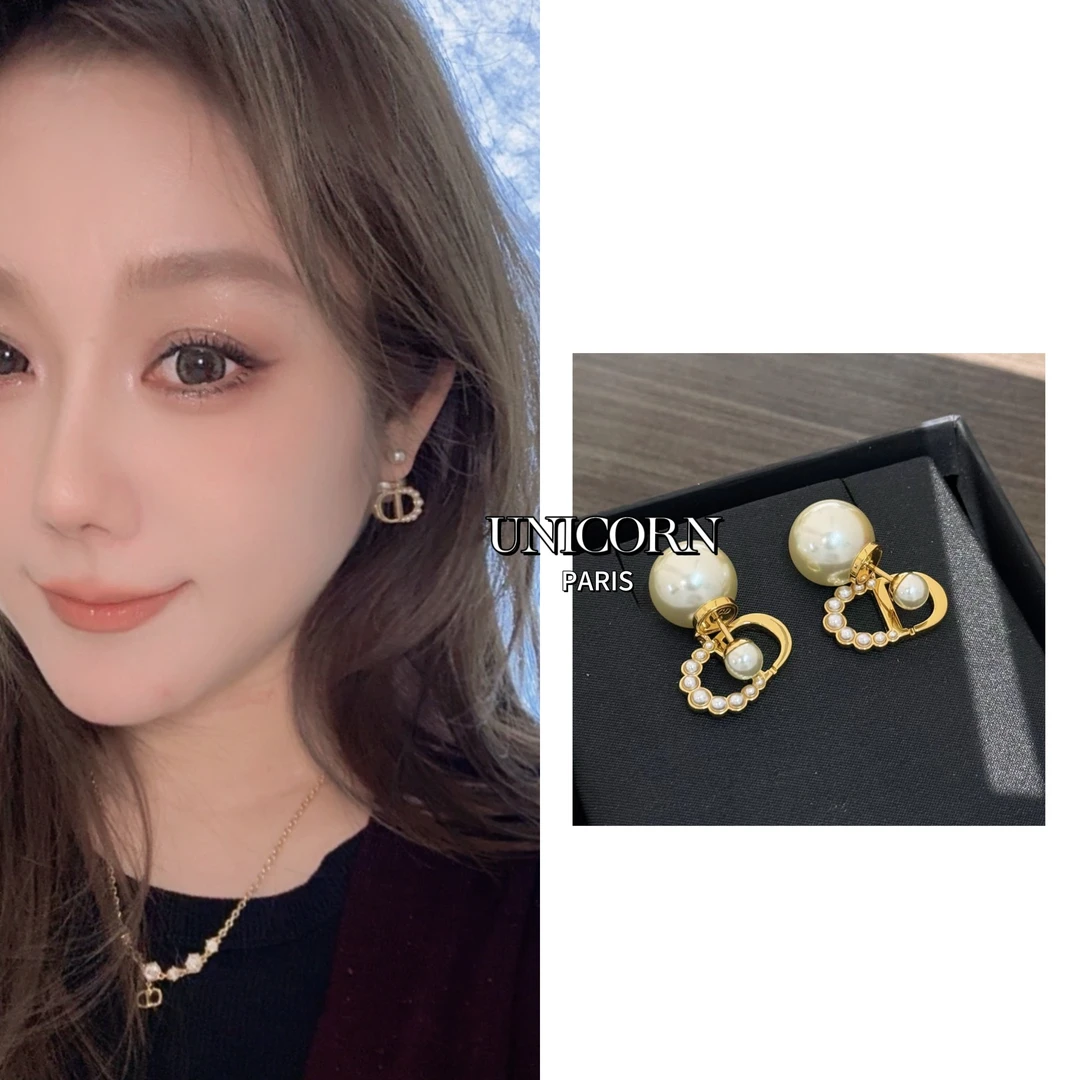 镀K金 925银针 时尚珠珠耳环女 ES1450-1