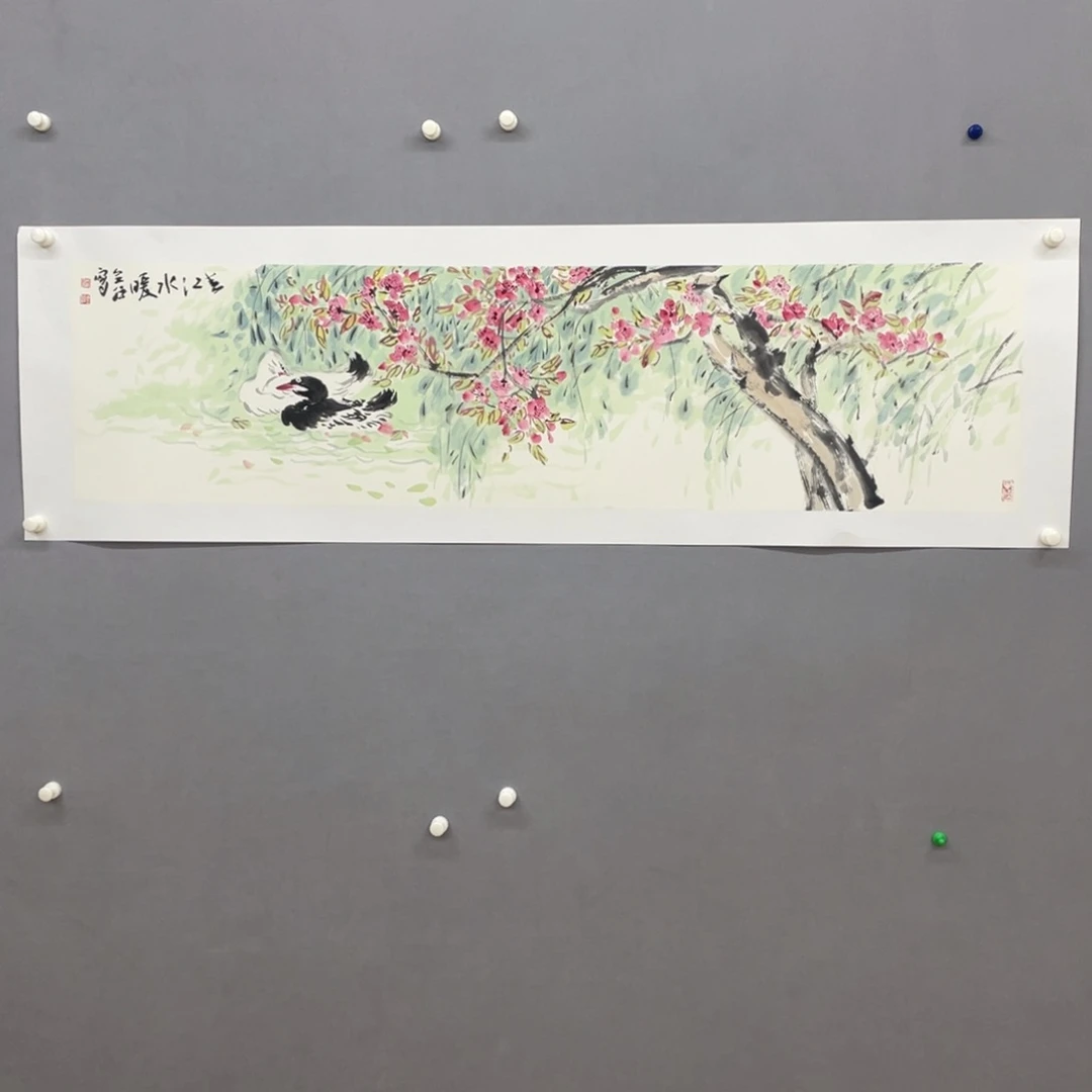 国画艺术家真人手绘