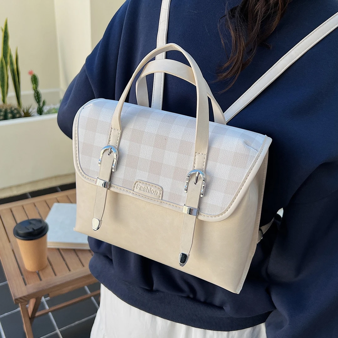 包包女式2025新款超火小众设计双肩包大容量上班通勤轻便斜挎背包