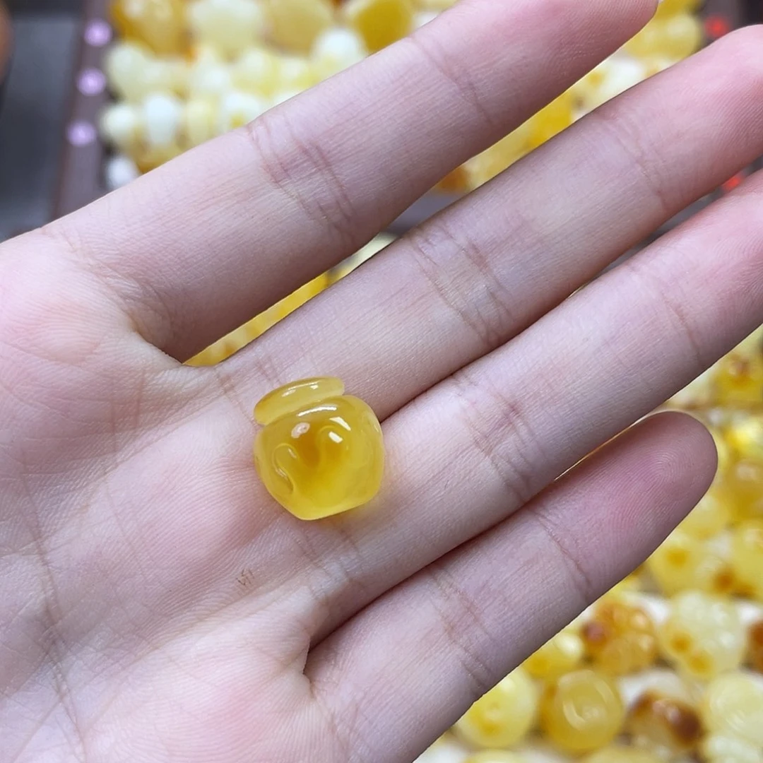 ****ᰔ未镶嵌琥珀珠宝奇石小蜜罐