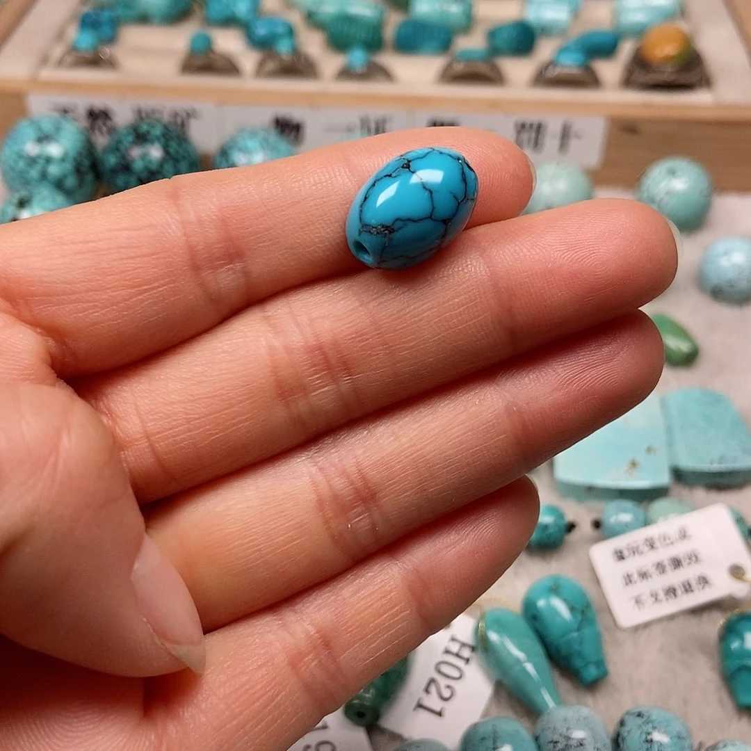 未镶嵌绿松石珠宝半成品