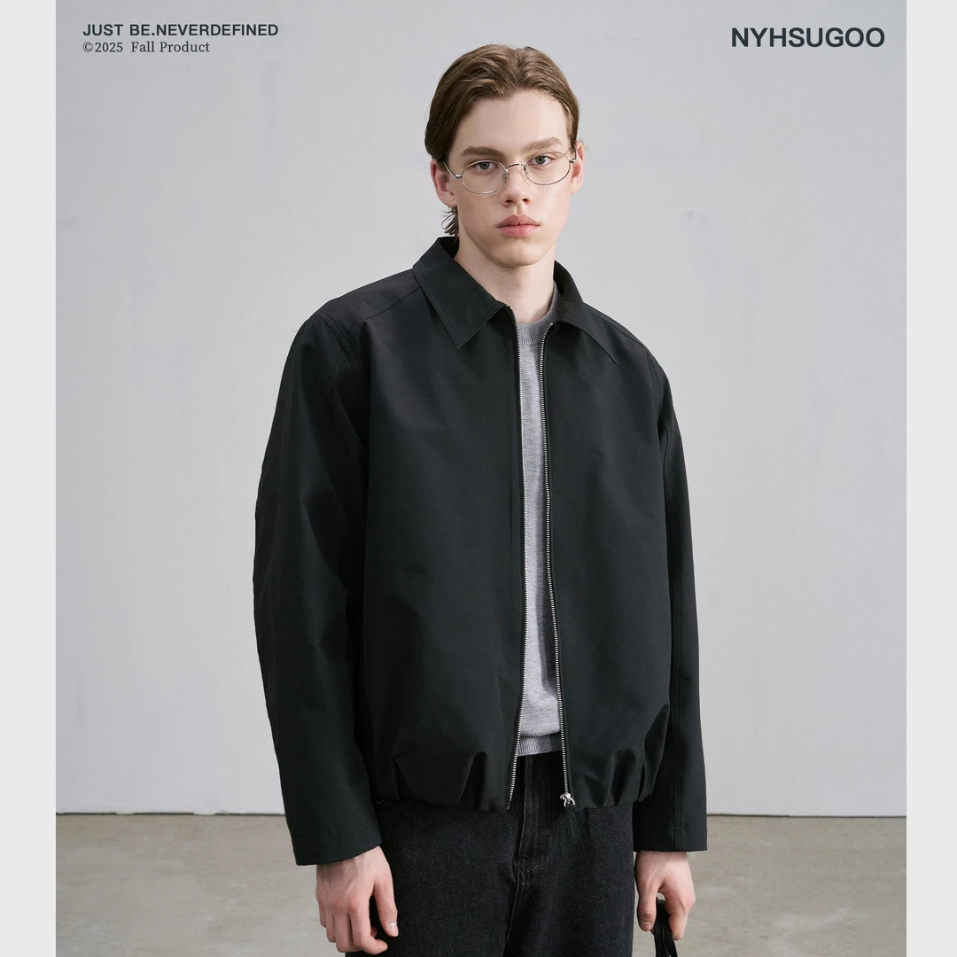 NYHSUGOO/南乙秋季复古工装设计款夹克男士哈林顿3813简约外套