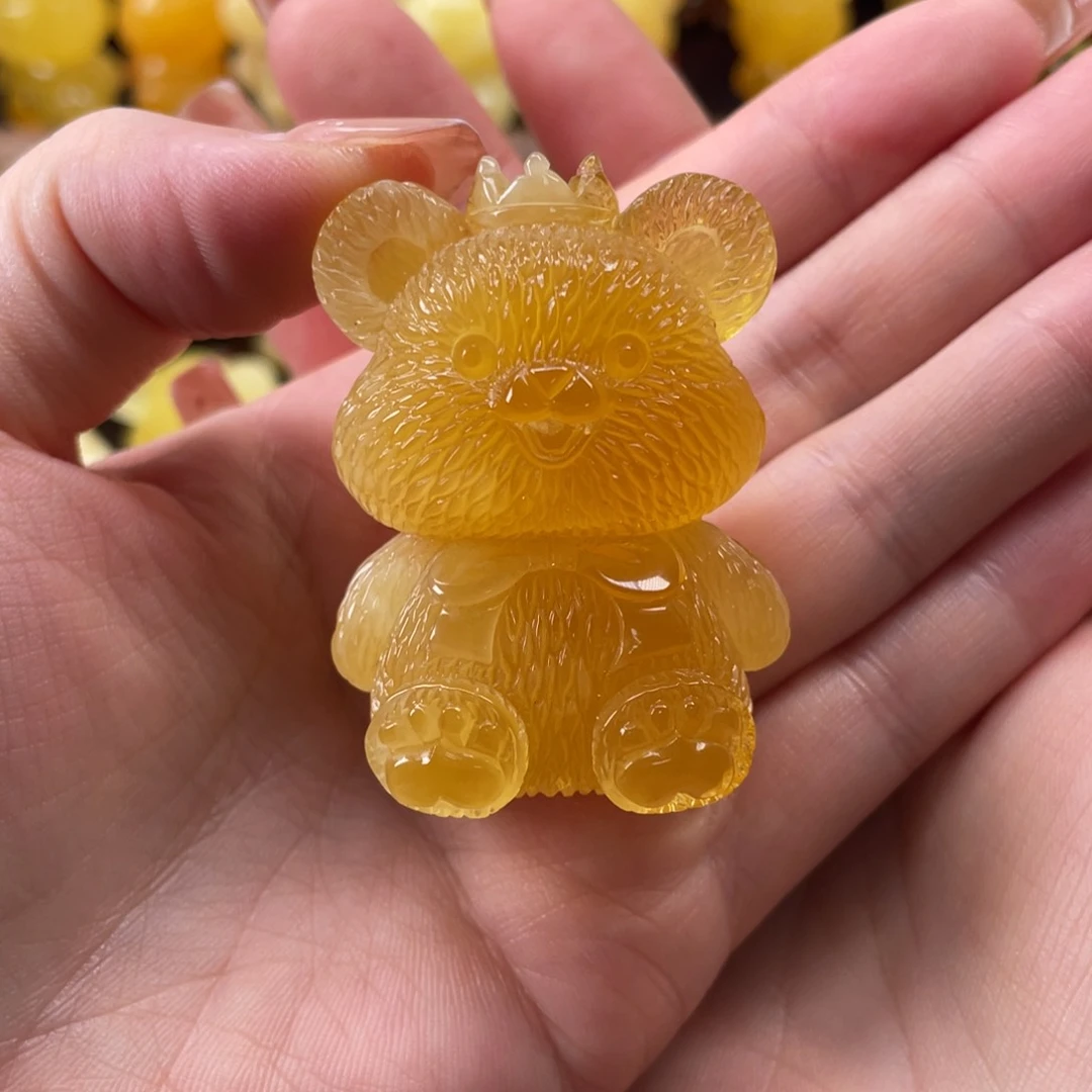 琥珀珠宝奇石未镶嵌坐**深