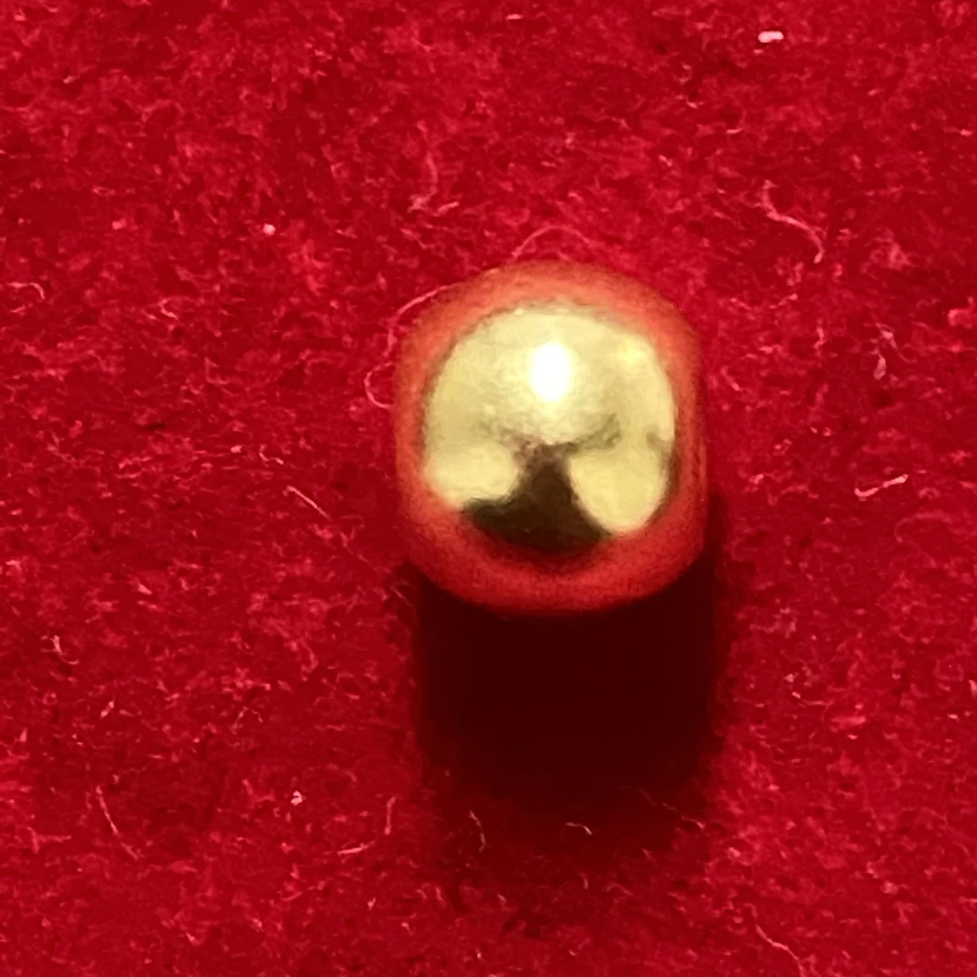 【莹莹专享】足金999投资金卡6.8mm 一颗 古法金珠 0.3SY