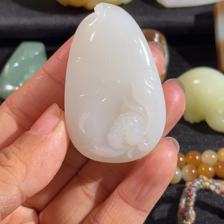 和田玉戒指未镶嵌张*某