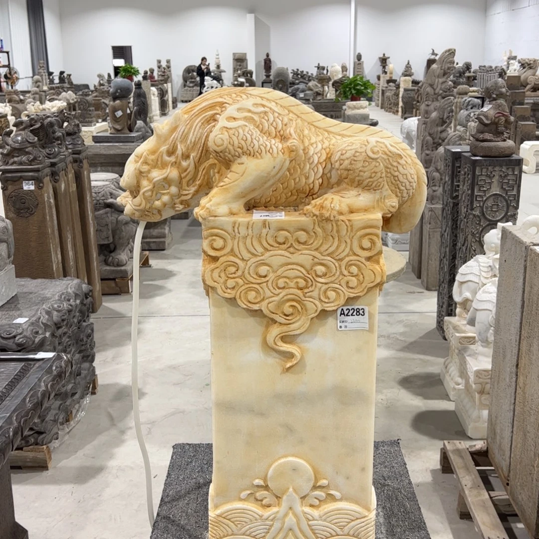 石材高80吸水兽汉白玉一个包邮