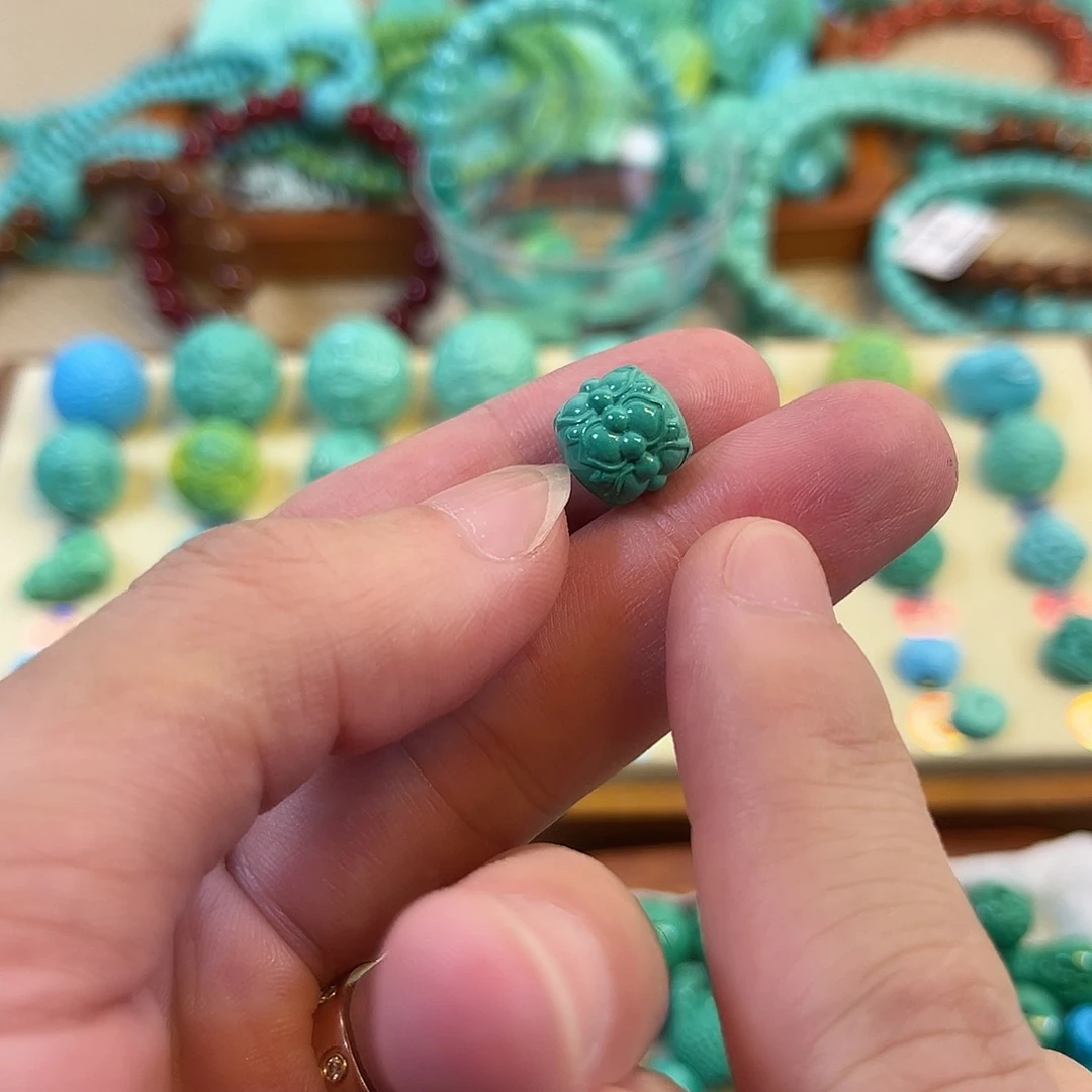 手工雕刻配饰配珠手串尺寸11