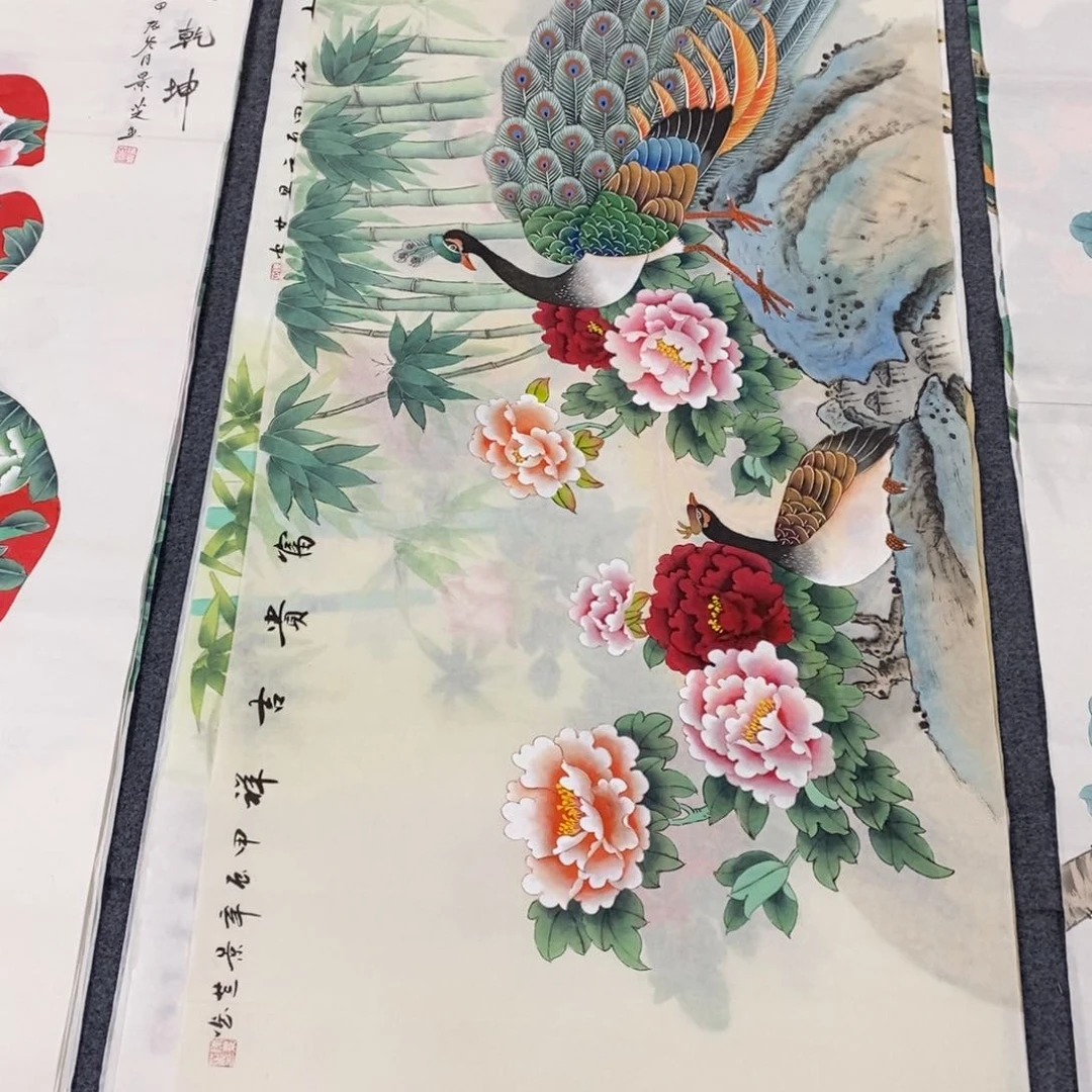 国画138✖️68四尺工笔画画画画画画