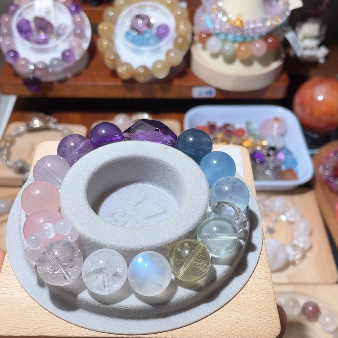 水晶手链未镶嵌洁*14多宝