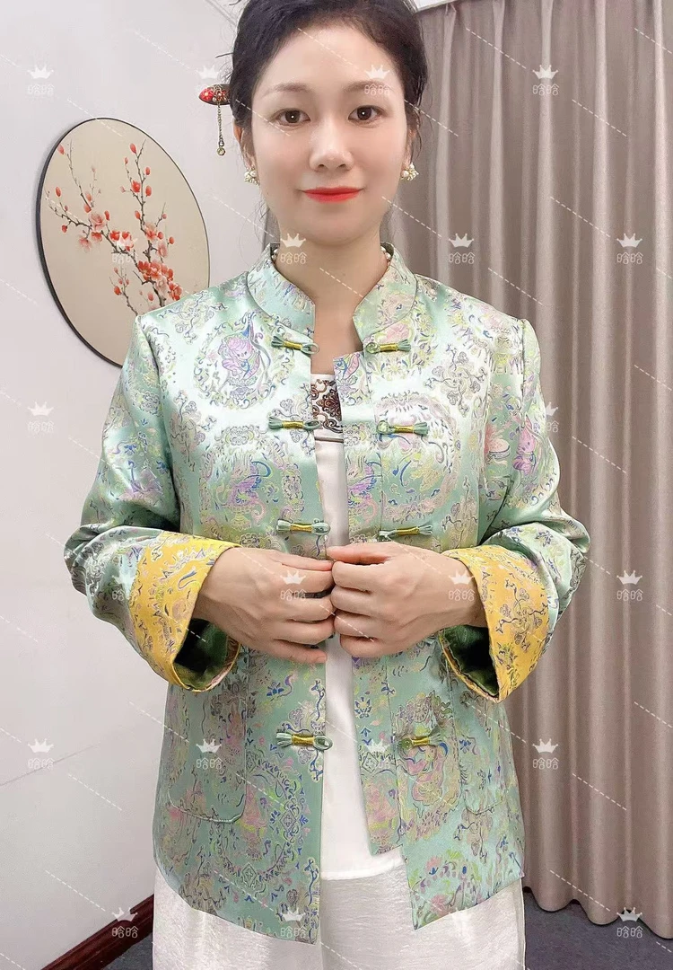 【晗晗】专属定制.注重品质新中式早秋高端显示时尚女上外套Q050920
