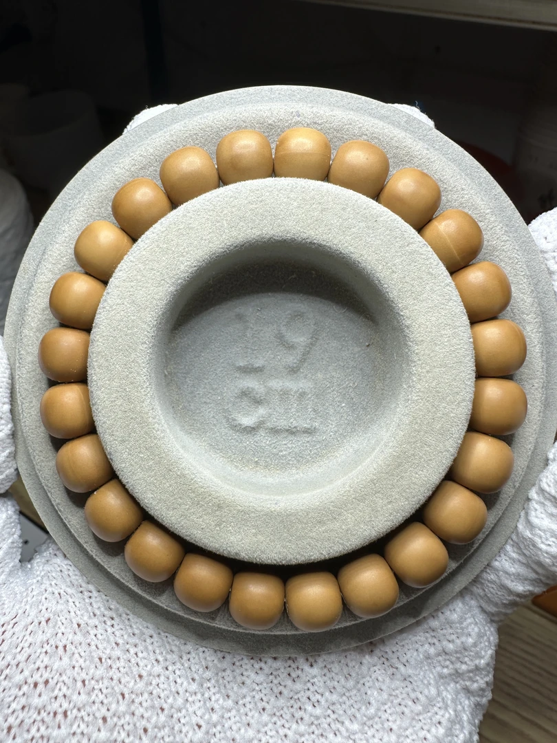 【小溪文玩】猴头核桃雕刻手串微微瑕老型10mm左右