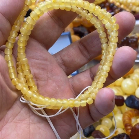 手串植物珀未镶嵌手串