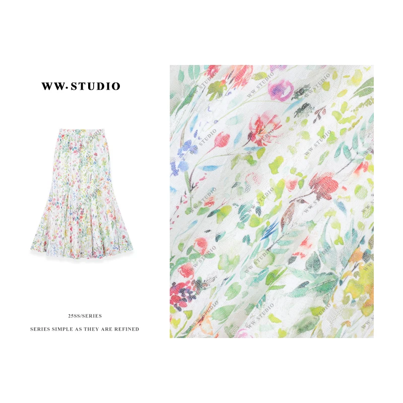 【丢丢专属】半身裙女2025夏季新款高腰A字裙子BL-4310