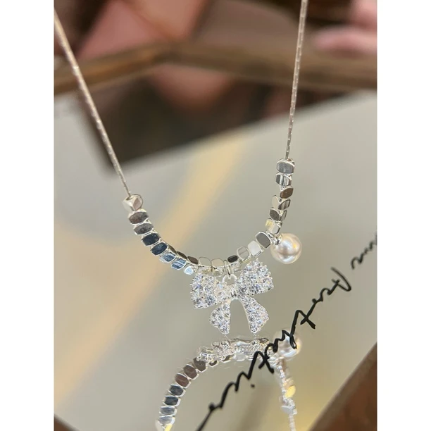 月光银 蝴蝶旧梦 气质时尚项链Y162