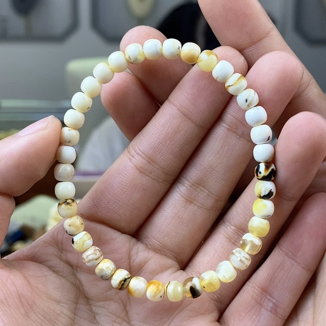 琥珀裸石未镶嵌蜜蜡手串5.5mm