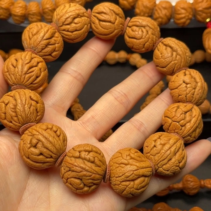 桃核手串龙纹桃核