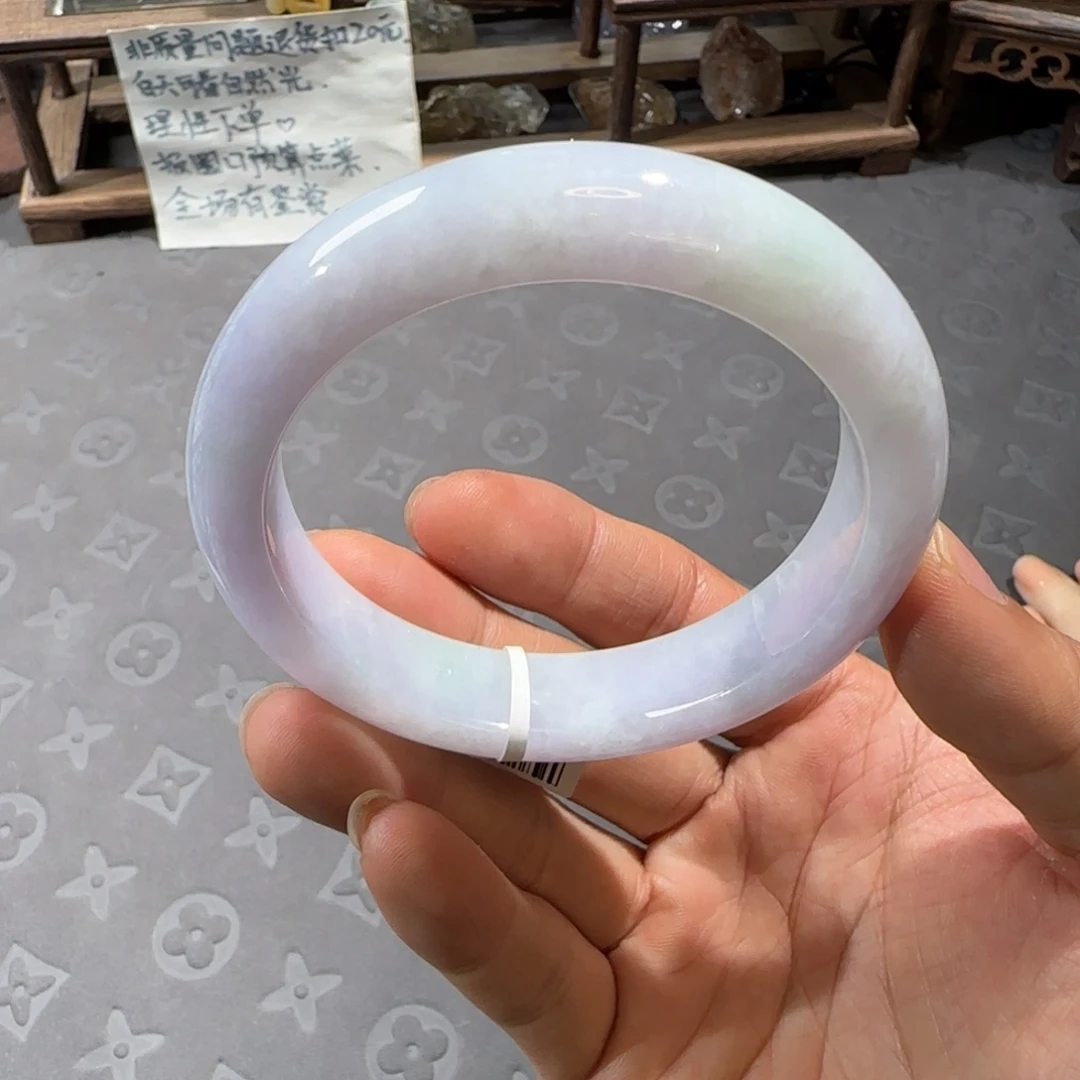 翡翠未镶嵌手镯61圈口