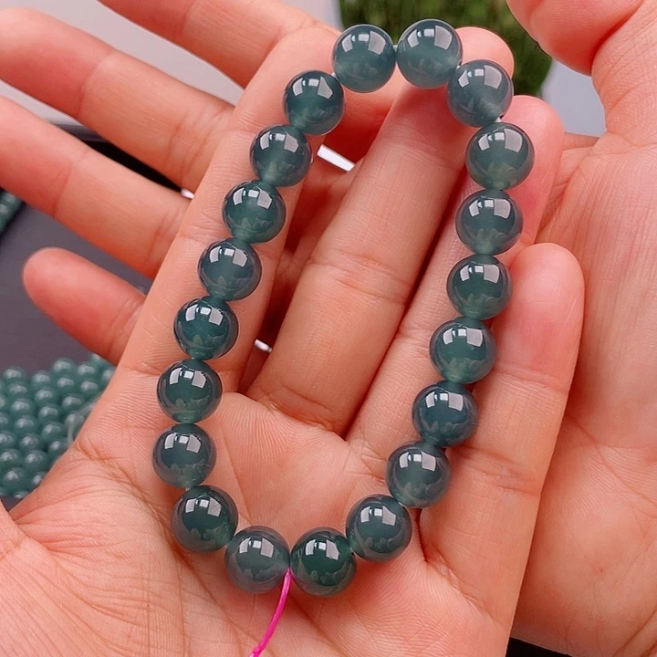 潮***）翡翠未镶嵌手链多样性发货自选散珠