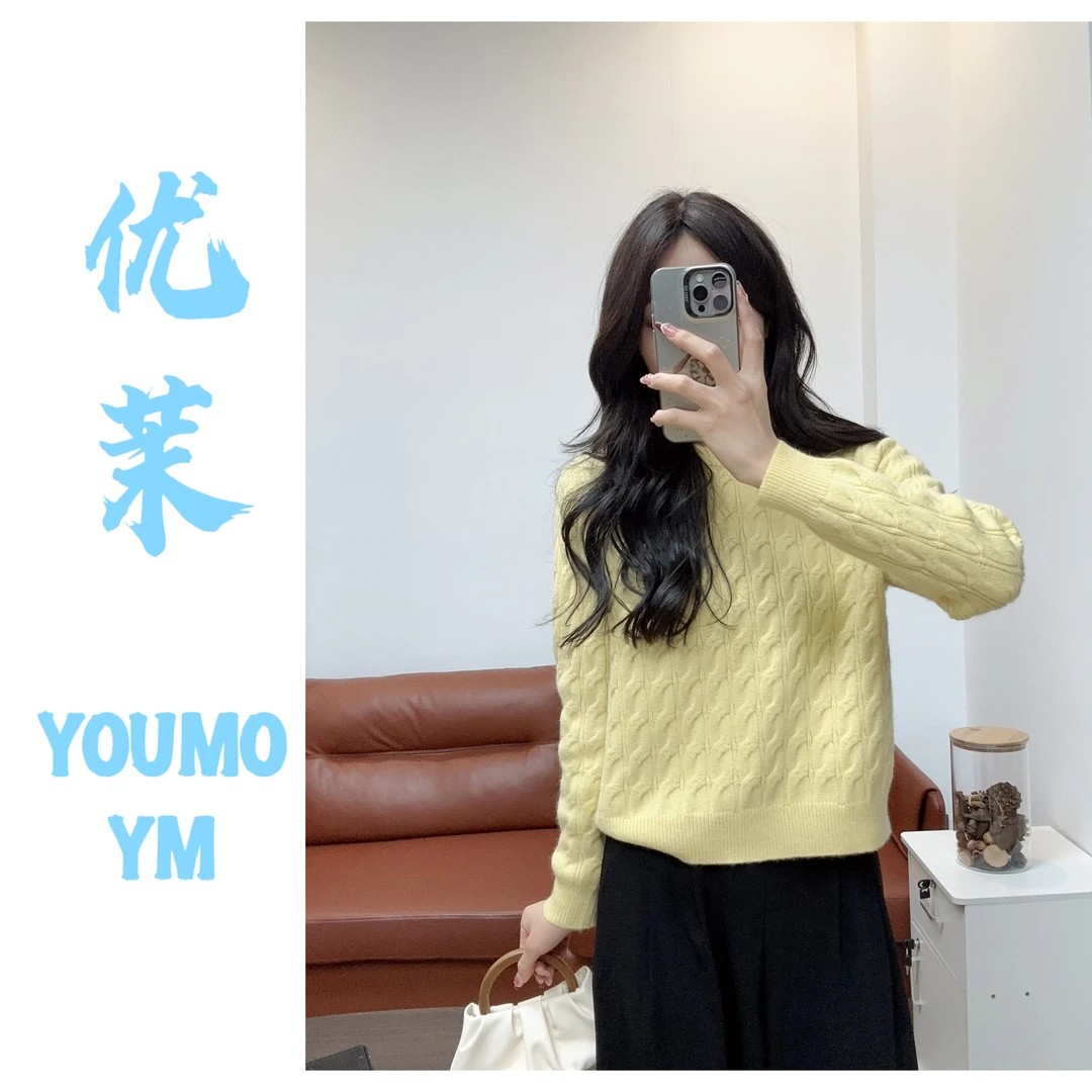 优茉YOUMOYM【新款羊毛浣熊】品质羊毛衫春天必备