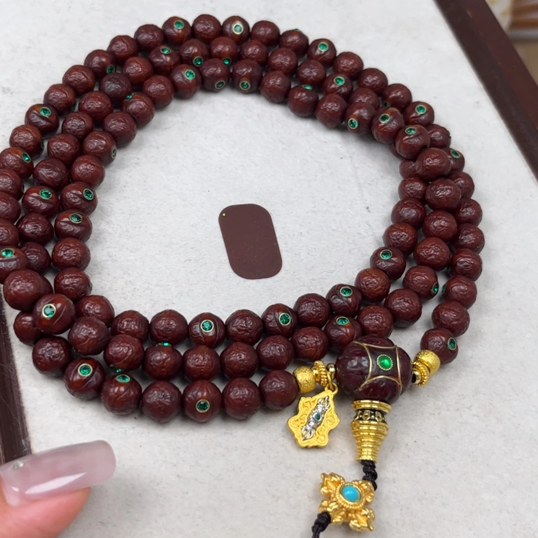 来***财凤眼菩提吊坠凤眼