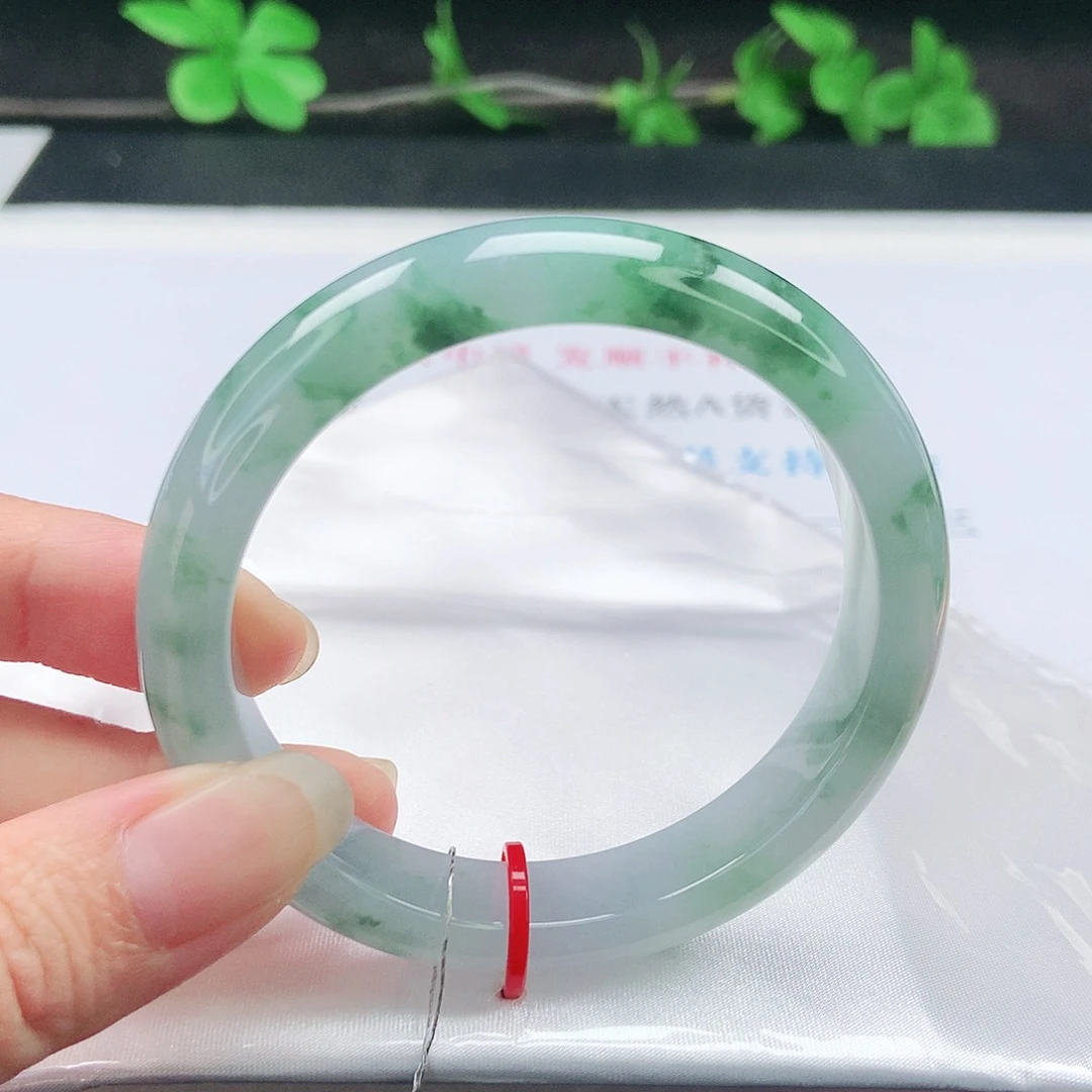 文***静翡翠手镯未镶嵌55➕圈