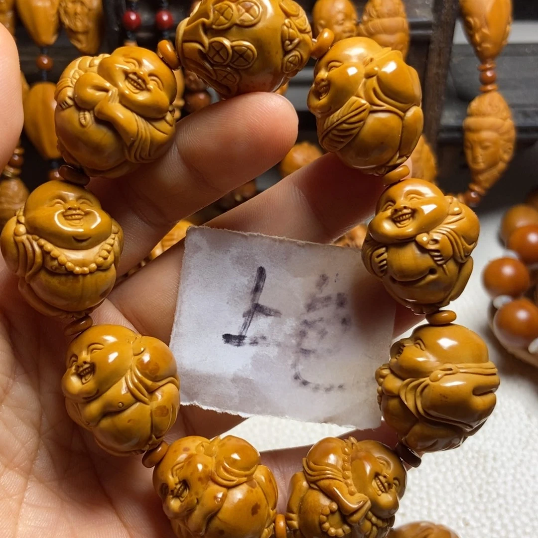 【闪购商品】手串/手链橄榄核未*八大弥勒微花