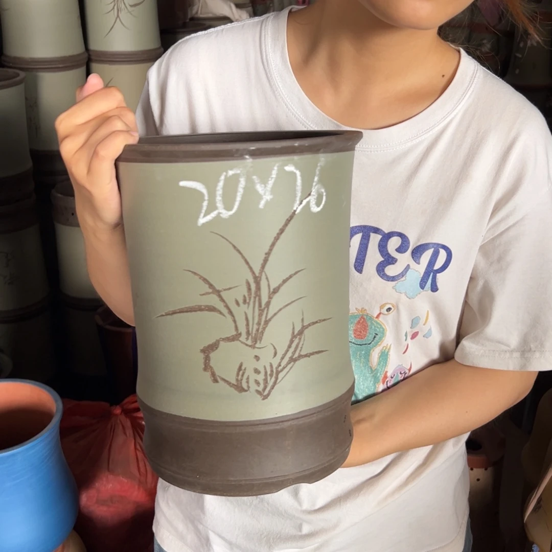 宜兴川阁紫砂花盆单个