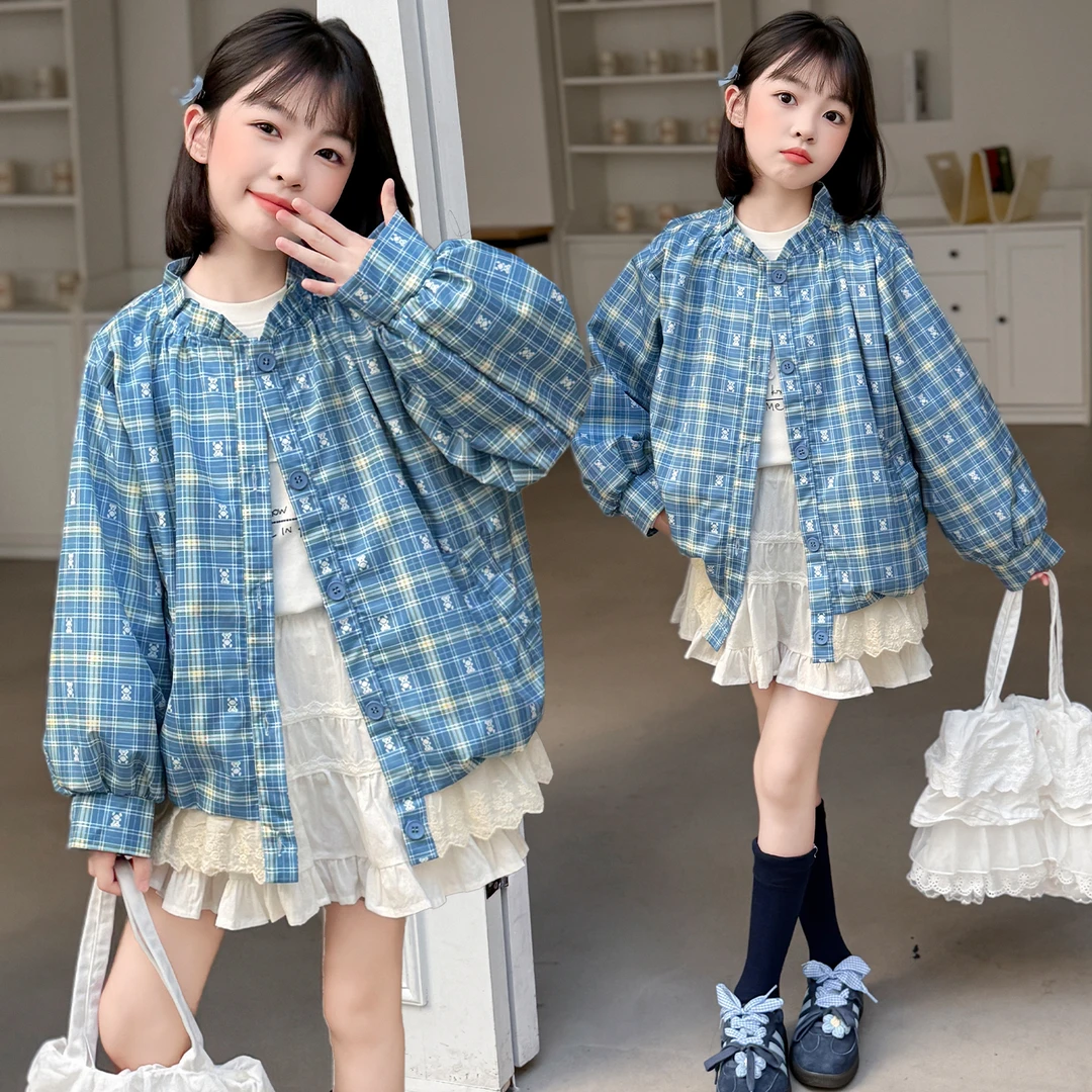 女童外套春秋款2025新款洋气儿童秋季衣服女孩大童秋装小香风上衣