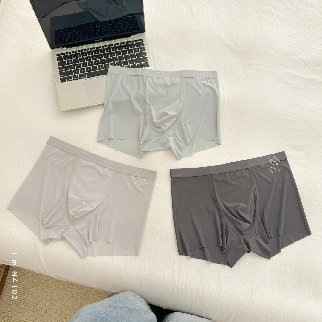 FUJIA STYLE新款简约舒适亲肤百搭冰肌柔软无痕男士内裤N4102