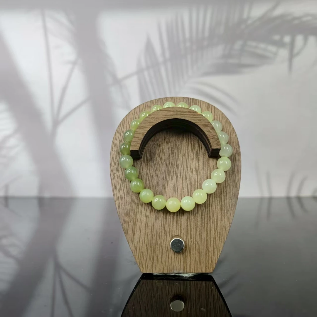 P和田玉圆珠渐变手串（卡8）4545