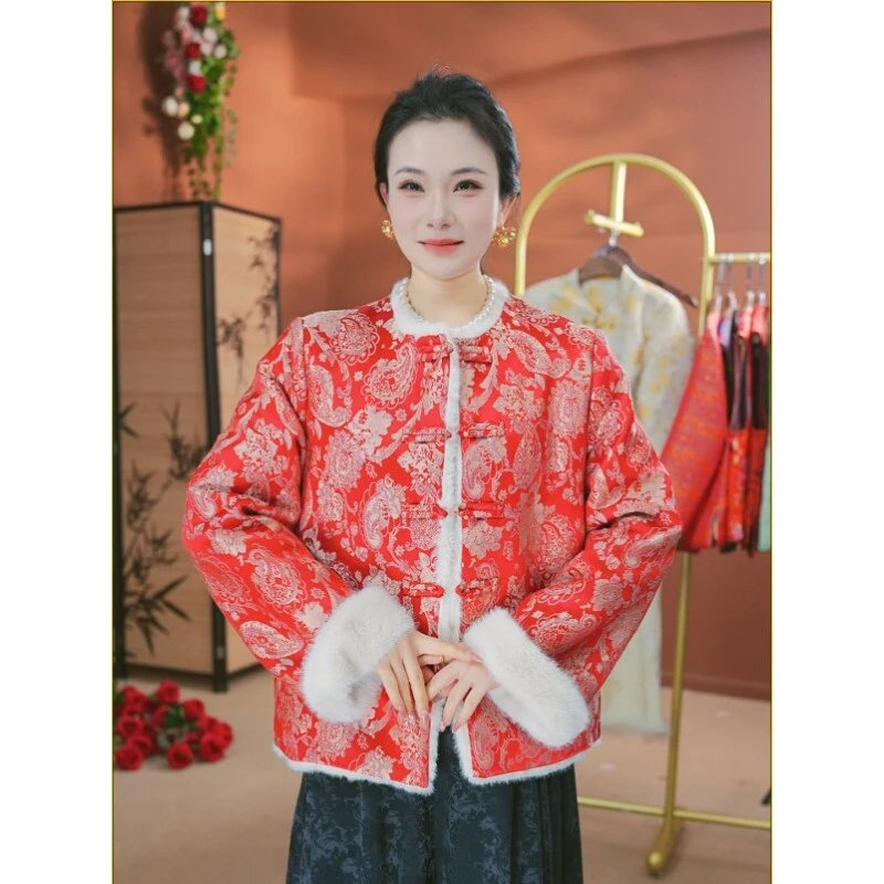 【满江红-外套】国风新中式盘扣外套