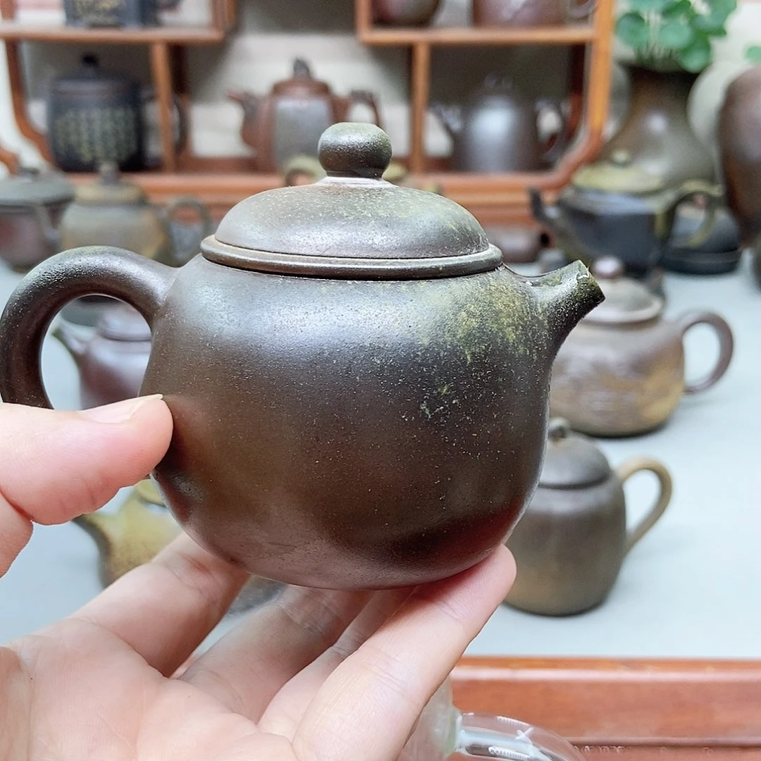 钦州坭兴陶柴烧壶（瑕）