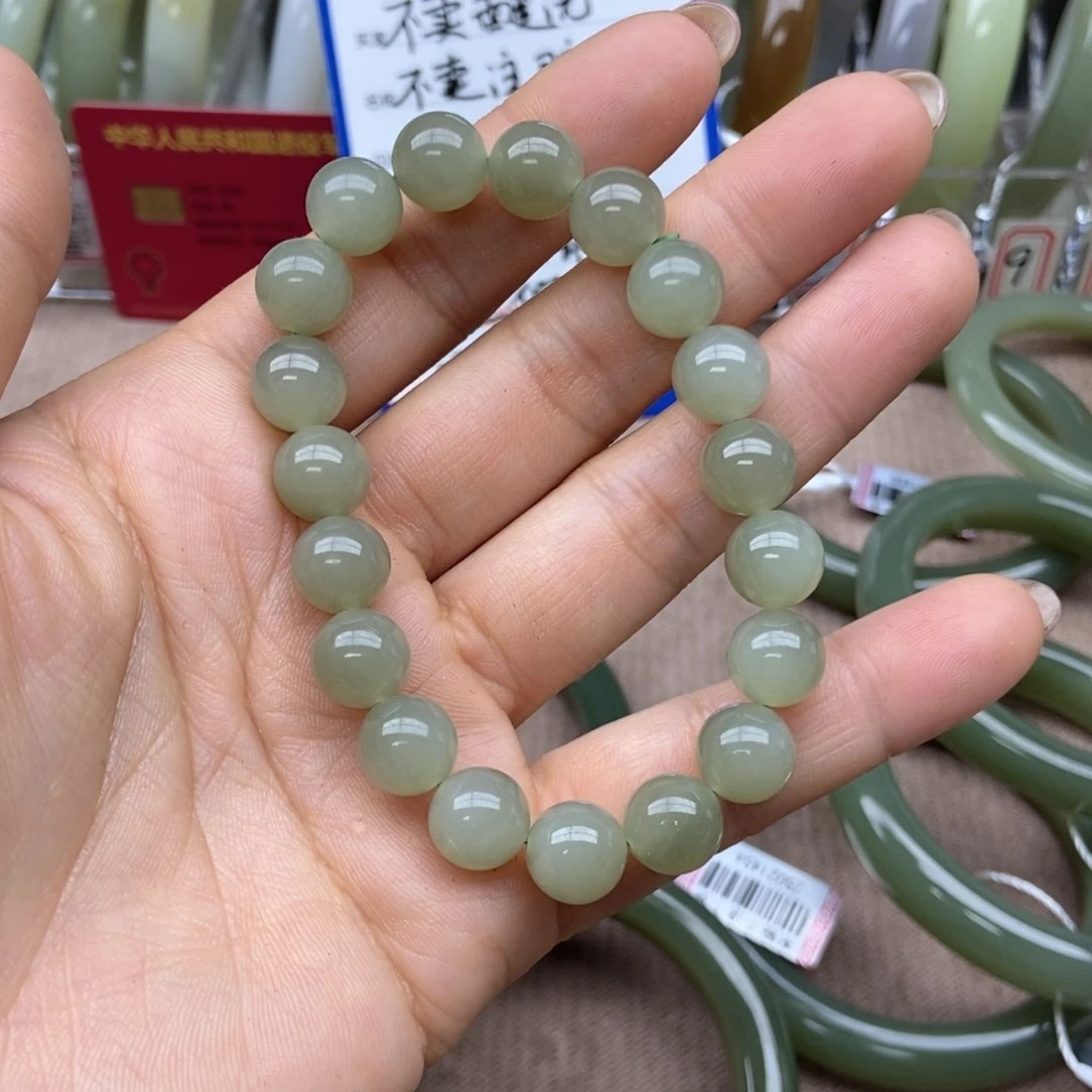 和田玉手链未镶嵌秋*