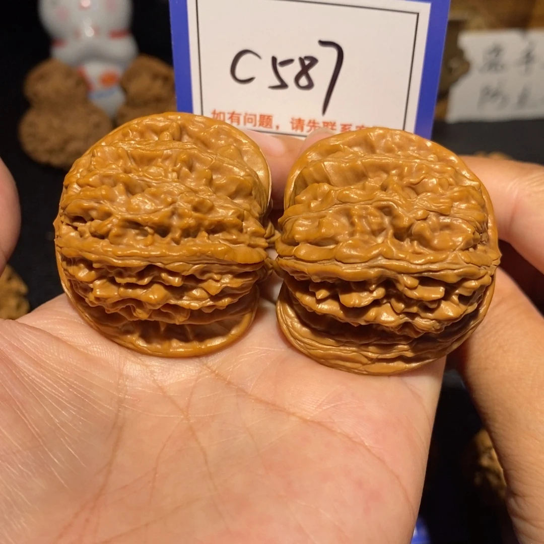 离***鱼桃核把件43四座楼c587